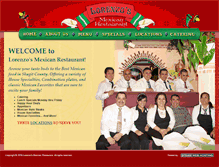 Tablet Screenshot of lorenzosmexicanrestaurant.com